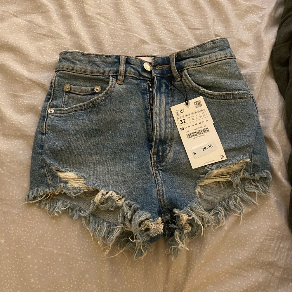 denim shorts